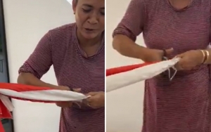 Heboh Emak-Emak Gunting Bendera Merah Putih, Ini Motifnya