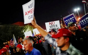 Biden Ungguli Trump, Demo Pilpres AS Pecah di Arizona dan Detroit