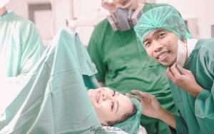 Anak Ketiga Dede Sunandar Lahir Di Tanggal Cantik, Begini Momen Saat Temani Istri Melahirkan