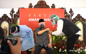 Wapres Ma'ruf Amin Terima Vaksin COVID-19, Begini yang Dirasakan Pasca Disuntik