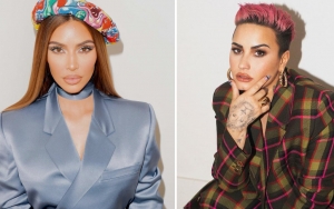 So Sweet, Kim Kardashian Beri Dukungan Di Acara Penayangan Perdana Film Demi Lovato