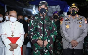 Panglima TNI Sambangi Gereja Katedral Jakarta, 5.590 Personil Amankan Ibadah Jumat Agung dan Paskah