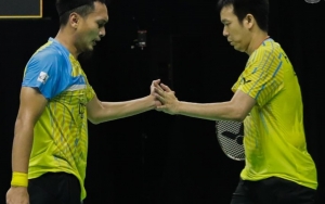 Aksi Mohammad Ahsan Saat Lawan Tim Malaysia di Olimpiade Tokyo Tuai Sanjungan Warganet