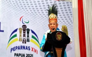 Wapres Ma'ruf Amin Resmi Buka Peparnas XVI Papua, Sebut Bertukar Peran Dengan Presiden Jokowi