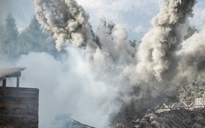 Detik-detik Serentetan Bunyi Ledakan Terdengar di Ibu Kota Ukraina