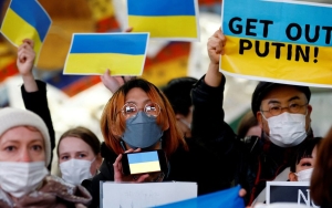 Unjuk Rasa Serukan Perdamaian, WN Rusia di Bali Kecewa Pada Keputusan Putin Serang Ukraina