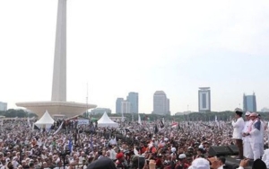 PA 212 Demo Menag Yaqut, Jalan Ditutup Hingga Polisi Kerahkan Ribuan Personel