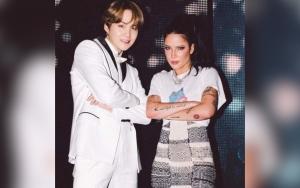 Om Idaman, Potret Suga BTS Gendong Anak Halsey Bikin Mleyot