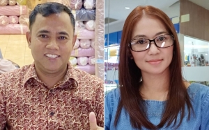 Haji Faisal-Fuji Foto Bareng Wartawan Banjir Pujian, Sosok Mirip Tiara Marleen Bikin Salfok
