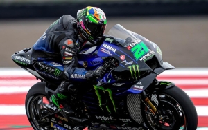 Hampir Ketinggalan Pesawat ke Italia, Pebalap MotoGP Franco Morbidelli Nekat Pakai Motor Polisi RI