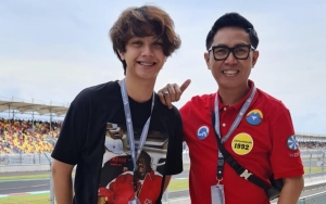 10 Potret Transformasi Cannavaro Putra Eko Patrio, Paras Bulenya Curi Perhatian Di MotoGP Mandalika