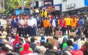 5 Polres di Papua Siaga Antisipasi Demo Tolak DOB, Polisi Sita Sajam Hingga Atribut Bintang Kejora