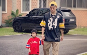 10 Potret Hot Daddy Kang Gary, Kemampuan Bahasa Inggris Putra Berusia 6 Tahun Disorot