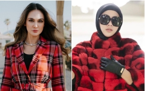 Luna Maya dan Syahrini Kompak Kenakan Topi Serupa, Suka Style yang Mana?