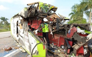 Korban Meninggal Kecelakaan Maut di Tol Sumo Jadi 15 Orang, Sopir Ditetapkan Sebagai Tersangka