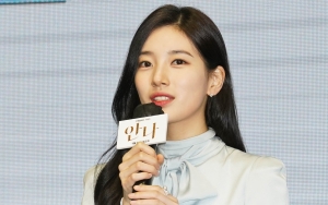 Tampil Sopan dan Tertutup, Suzy Pancarkan Pesona Elegan di Preskon 'Anna'