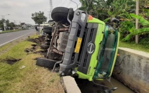 Diduga ODGJ di Kendal Curi dan Kendarai Truk Bos Rosok, Berakhir Terjun ke Irigasi