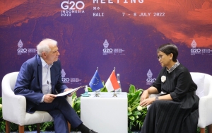 Adakan Pertemuan Bilateral, Menlu Sebut Petinggi UE Apresiasi Kepemimpinan RI di KTT G20