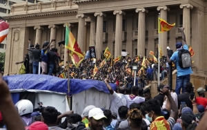 Para Demonstran Bertahan, Kantor PM Sri Lanka Konfirmasi Rencana Pengunduran Diri Presiden