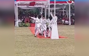Viral Tim Paskibraka Joget di Tengah Lapangan Usai Upacara HUT RI, Camat Cabangbungin Buka Suara