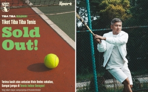 Gokil! Tiket Tiba Tiba Tennis Sold Out dalam 5 Menit, Gading Marten Makin Deg-degan
