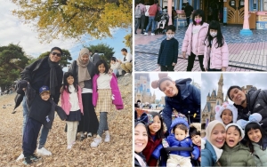  8 Potret Seru Desta dan Natasha Rizki Liburan di Jepang Bersama Anak-Anak
