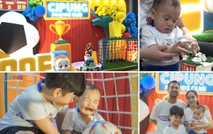 10 Potret Meriah Ultah Pertama Rayyanza Cipung Yang Bertema Sepak Bola
