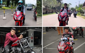 Sempat Dikabarkan Dekat Happy Asmara, Intip 10 Potret Anrez Adelio Vibe Anak Motor