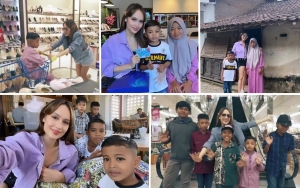 10 Potret Bahagia Cinta Laura Yang Totalitas Bantu Anak Korban Bully di Jember