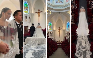 9 Potret Pernikahan Angel Pieters dan Andreas Paramawidya Wisesa, Tema Romantic Ghotic Yang Elegan