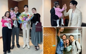  8 Potret Felicya Angelista Ketemu Lee Je Hoon, Momen Baby Bible Ajak Toss Bikin Meleleh