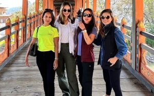Mobil yang Ditumpangi Luna Maya dan Rombongan Ditabrak Truk Saat di Bhutan