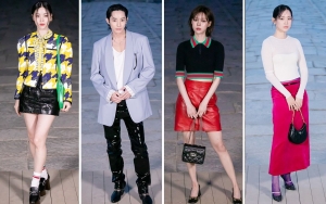 Winter aespa Super Chic, 11 Artis Ini Pakai Outfit Tabrak Warna Hadiri Gucci Cruise Show