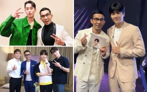 Sebut Kim Seon Ho Anak Baik, Simak 7 Potret Indra Herlambang Akrab dengan Para Artis Korea