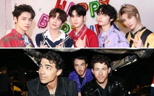 Fix Collab, Ukuran Wajah dan Tinggi TXT Foto Bareng Jonas Brothers Bikin Melongo