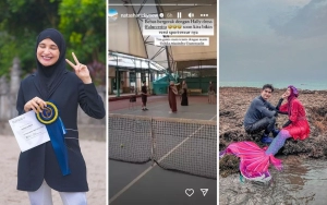 Natasha Rizky Tenis Pakai Gamis, Intip 8 Outfit Olahraga Artis Usai Hijrah