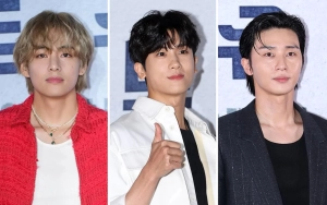 V BTS Bareng Park Hyung Sik Dukung Park Seo Joon di VIP Premiere 'Concrete Utopia'