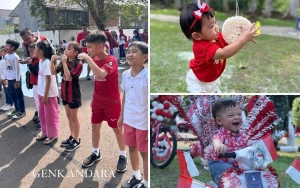 Moana Putri Ria Ricis Lomba Makan Kerupuk, 7 Polah Lucu Anak Artis Meriahkan Acara 17-an