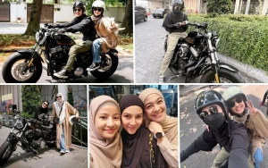11 Potret Natasha Rizky dengan Dian Ayu Lestari, Motoran Berdua Dikira Gandengan Baru