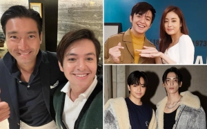 Beruntung Banget, 7 Momen Angga Yunanda Foto Bareng Idol Kpop dan Artis Drakor