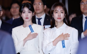 IU dan Han Ji Min Terima Penghargaan Presiden, Interaksi Gemas Curi Fokus