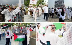 Rebecca Klopper dan 10 Artis Cantik Ini Turun ke Jalan Ikut Aksi Bela Palestina