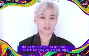 V BTS Beri Kejutan Sapa Fans di KBS 'Music Bank in Mexico'
