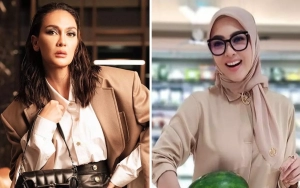 Luna Maya dan Syahrini Sama-Sama Tampil Kece dengan Busana Gonjreng