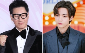 Ji Suk Jin Panik Sendiri Usai Pura-Pura Tampar V BTS di 'Running Man'