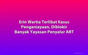 Erin Wartia Terlibat Kasus Penganiayaan, Diblokir Banyak Yayasan Penyalur ART