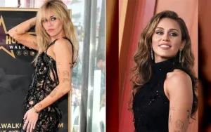 Miley Cyrus Terharu Terima Bintang di Hollywood Walk of Fame
