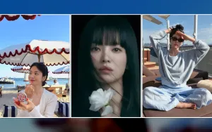 Momen Manis Song Hye Kyo dan Suzy di Hari Hujan Jadi Sorotan