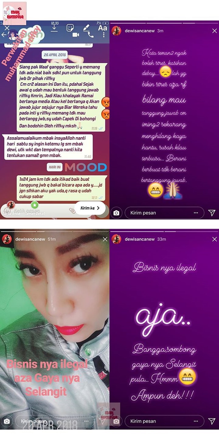 Dewi Sanca Bongkar Aib Pacar