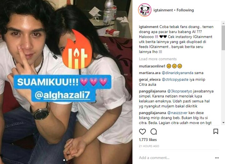 Foto Mesra Al Ghazali dan Seorang Perempuan